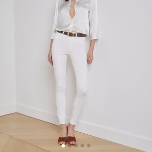 L'AGENCE Women's Cream Skinny Jeans